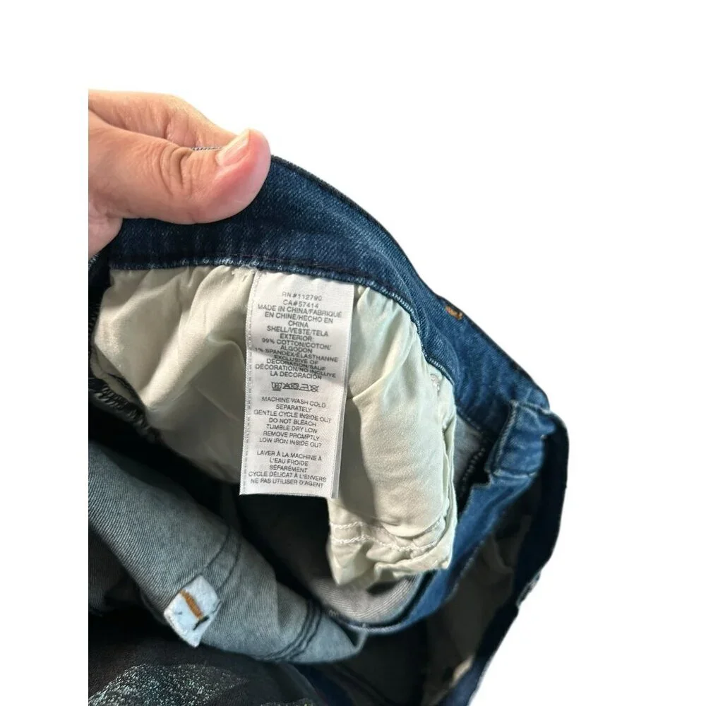 True Religion Mens 42x34 Rocco Relaxed Skinny Denim Blue Jeans Retail $219